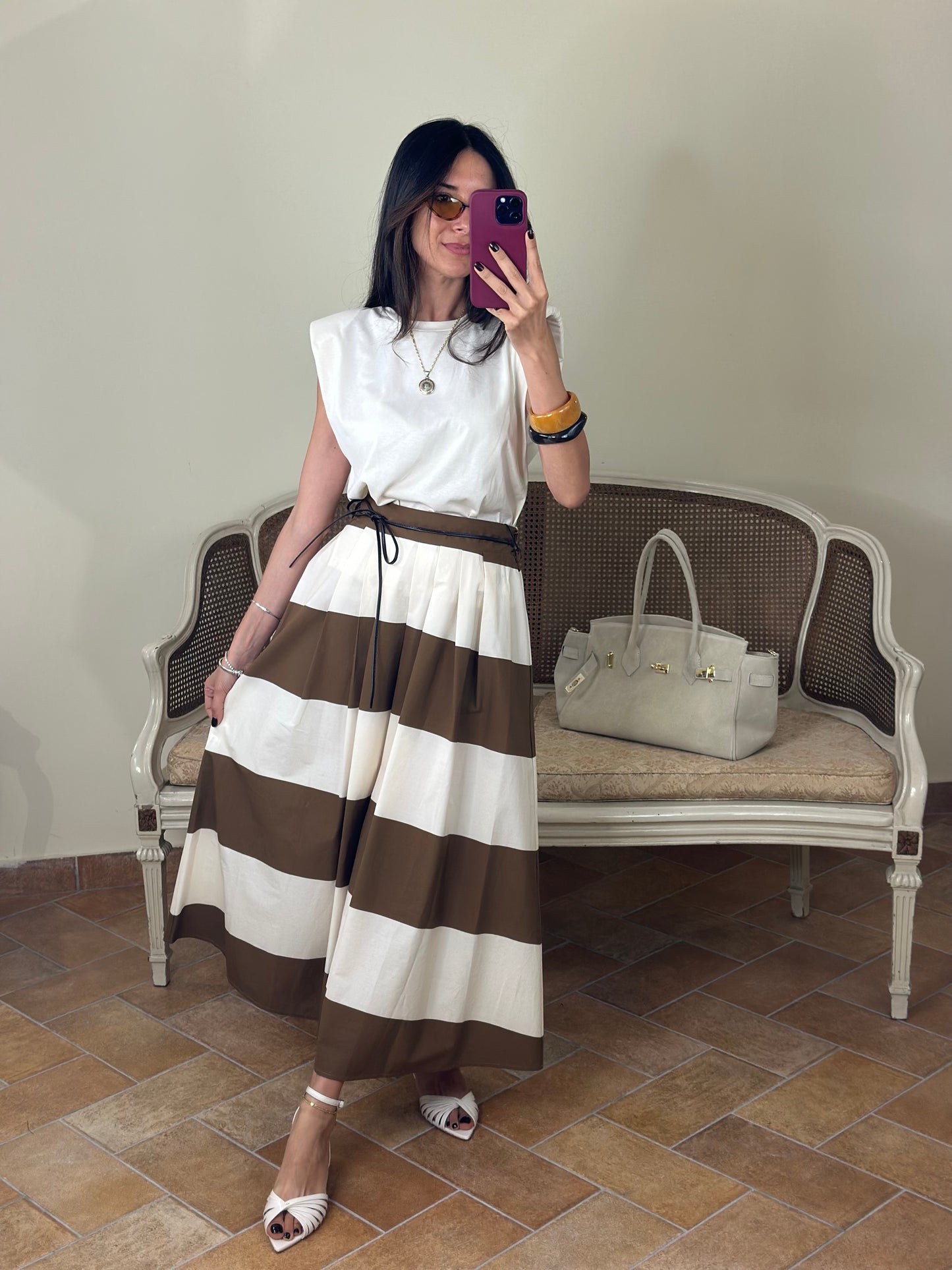 Tensione In Gonna LISA burro-moka