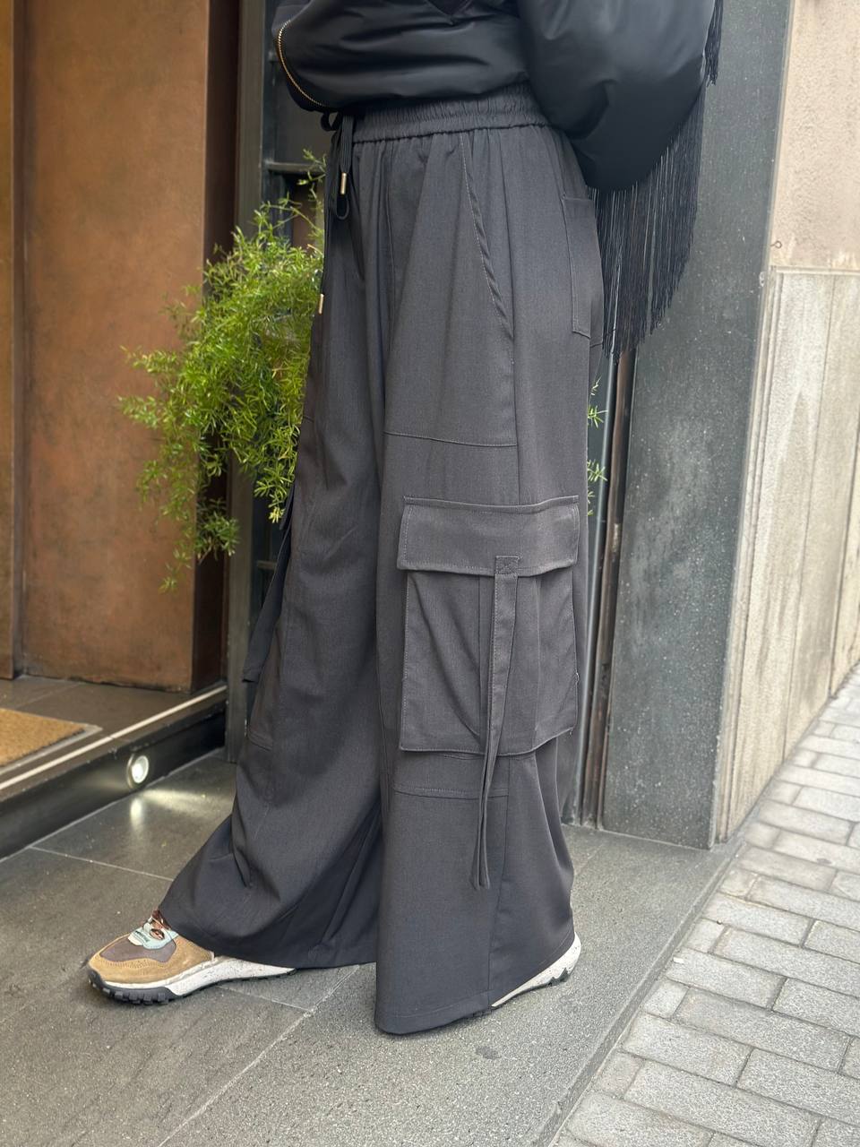 Tensione In Pantalone cargo ANTRACITE