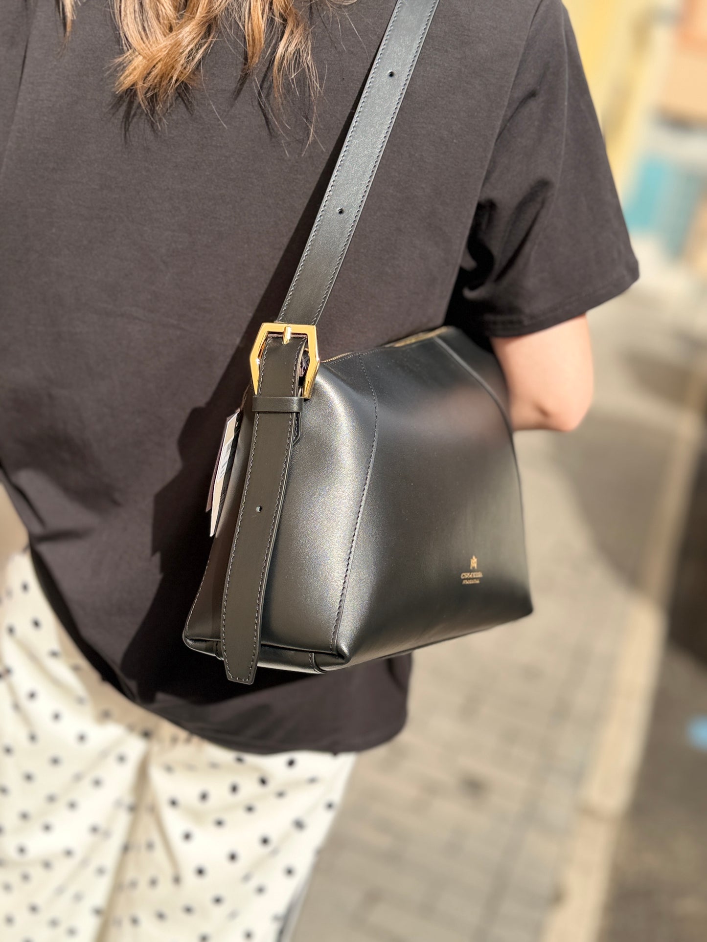 Cuoieria Fiorentina Loop Hobo NERO