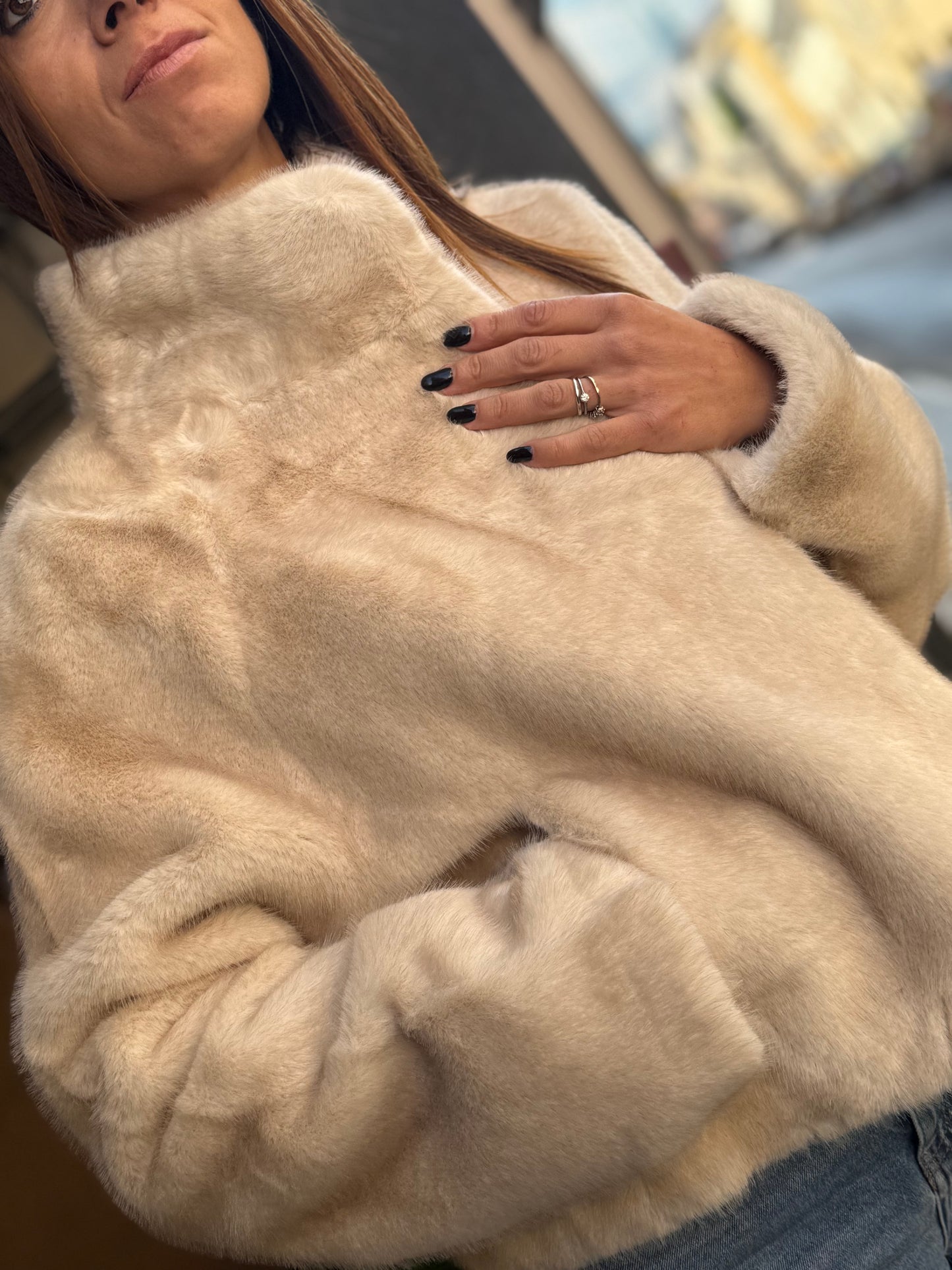 Ecopelliccia ANASTASIA Burro