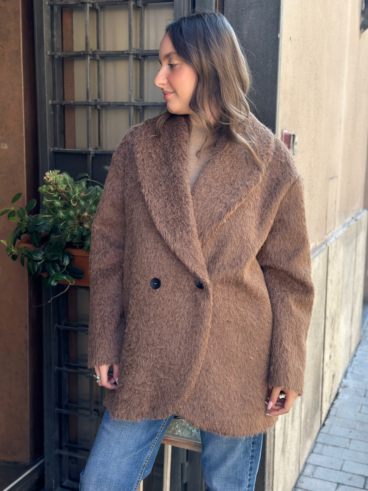 Bohemianvì cloud coat BROWN