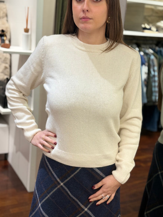 Tensione In Maglia girocollo con spalline BURRO