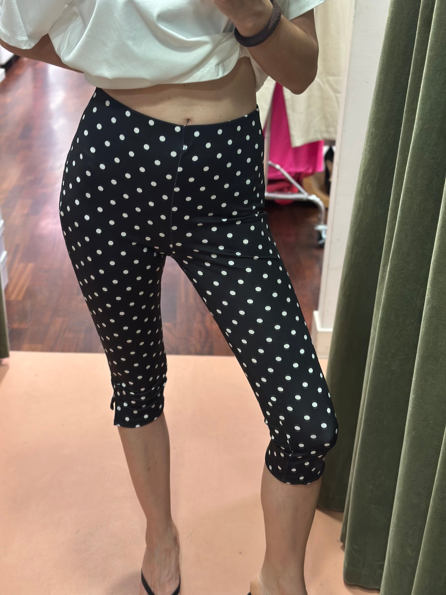 Pantalone Capri POIS CIOCCOLATO e NERO