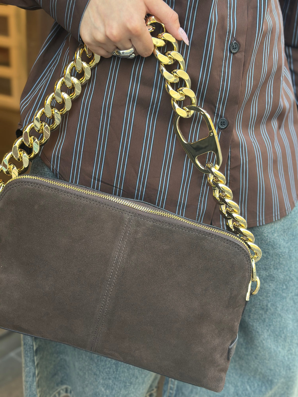 My Best Bag MICHELLE SUEDE BROWN