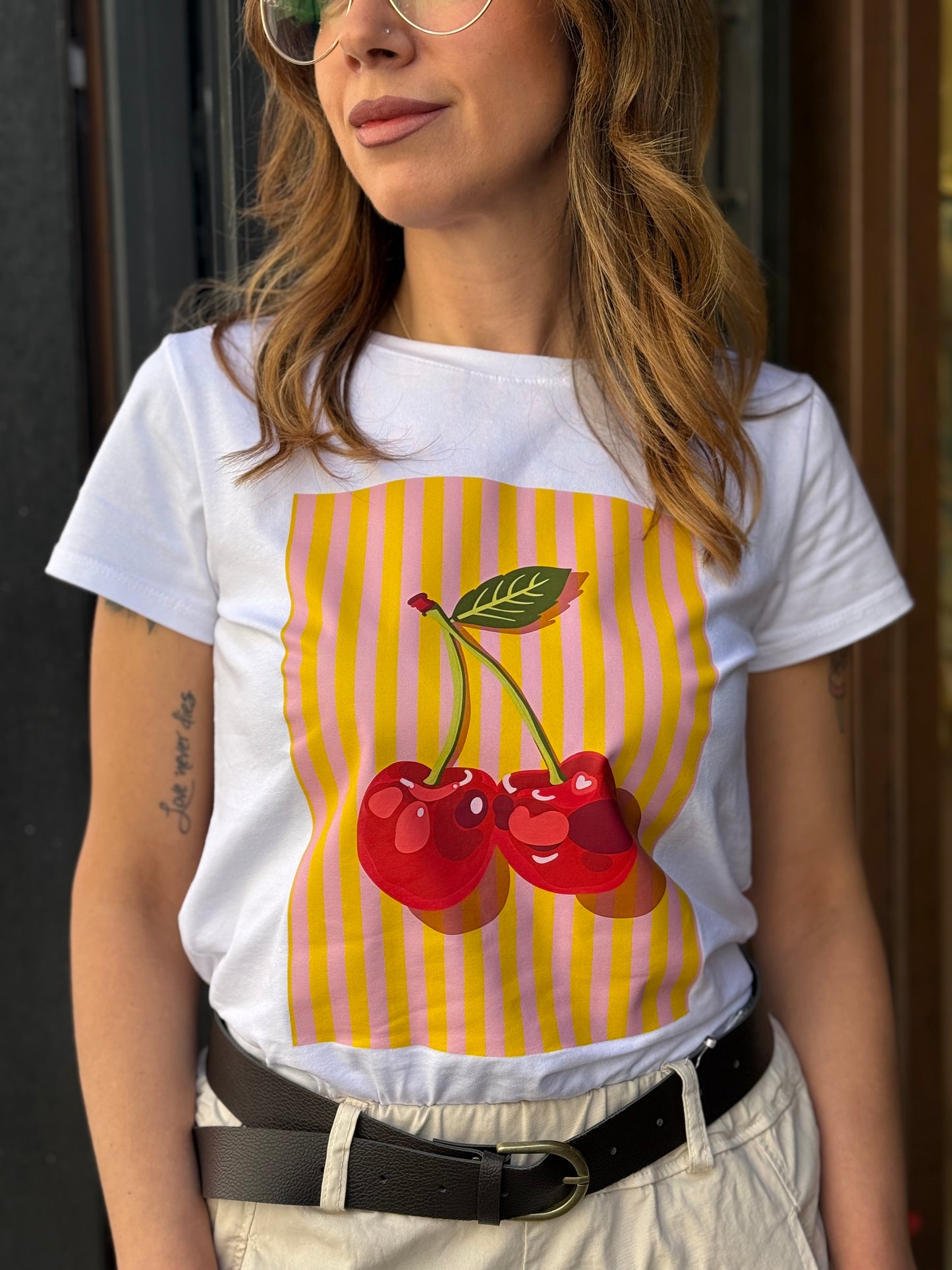 T-shirt stampa "CILIEGIE"