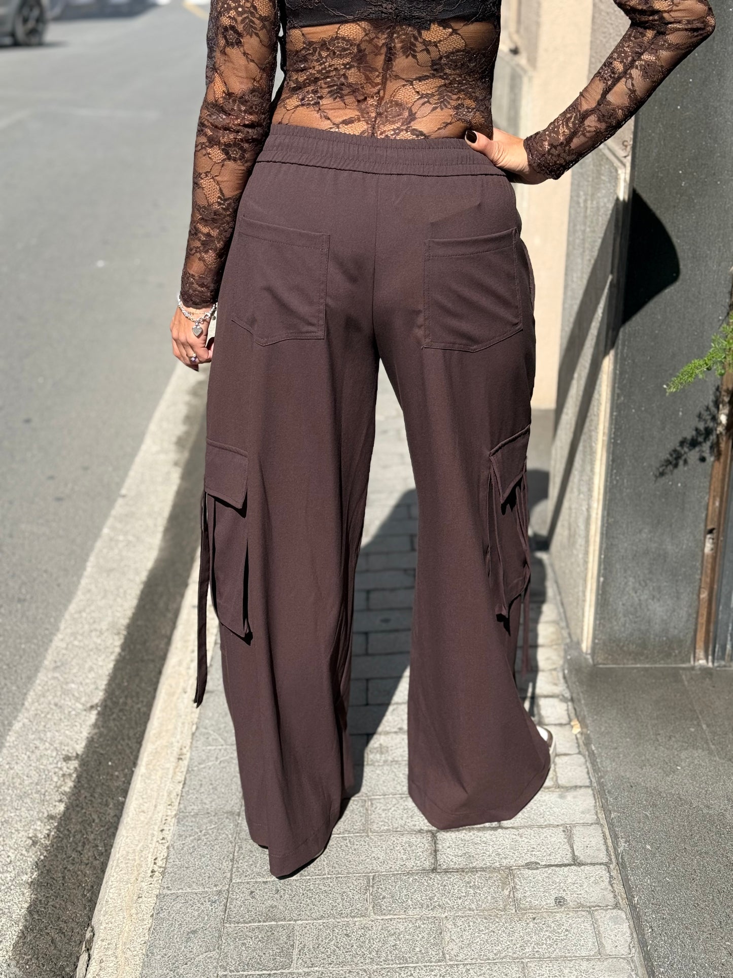 Tensione In Pantalone cargo MORO