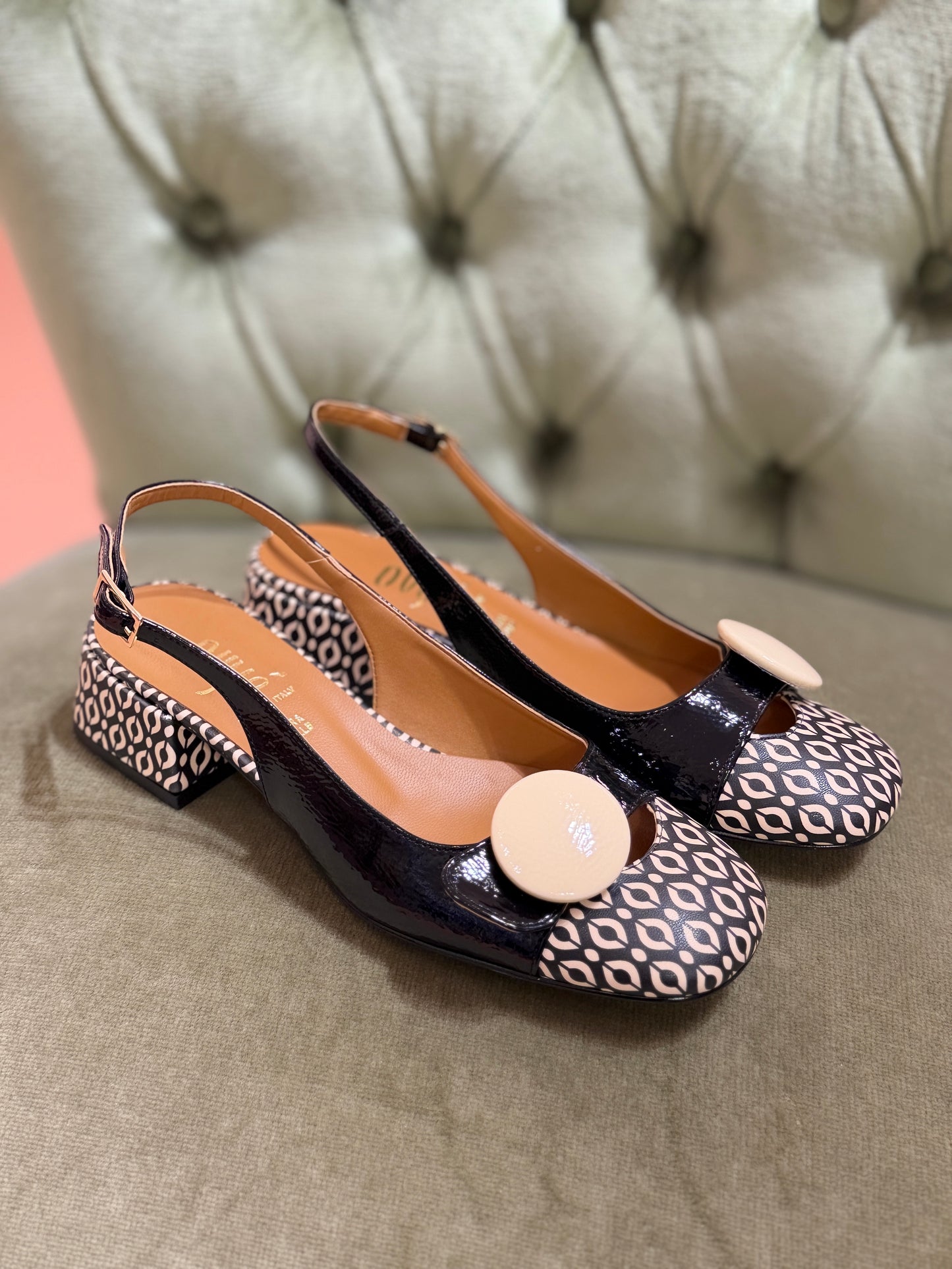 Ovyè Slingback Multicolor  BURRO/LIQUIRIZIA