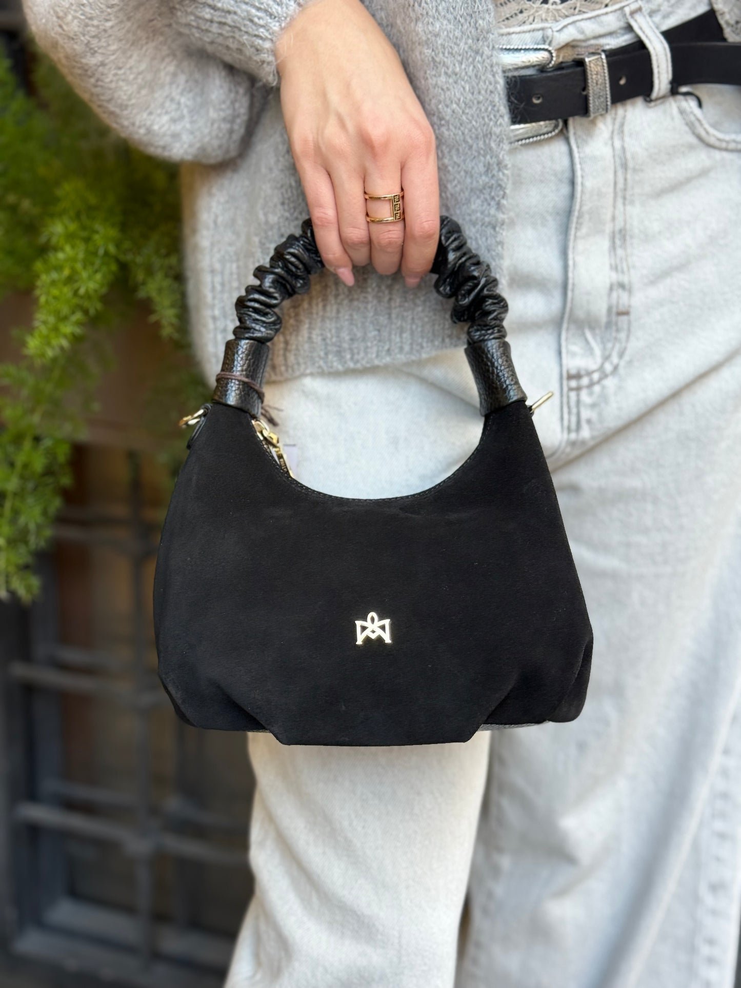 Cuoieria Fiorentina CHOP SMALL HOBO NERA