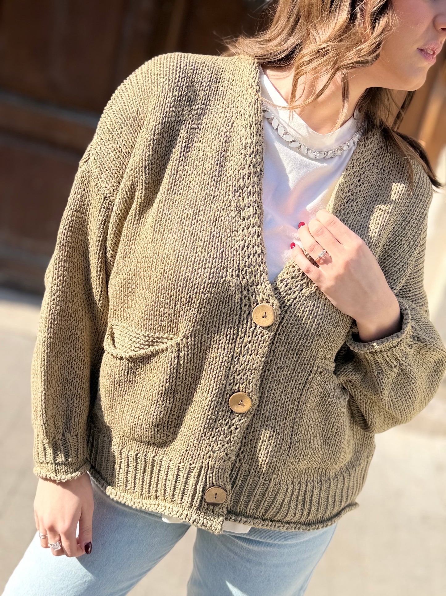 Haveone Cardigan KAKI