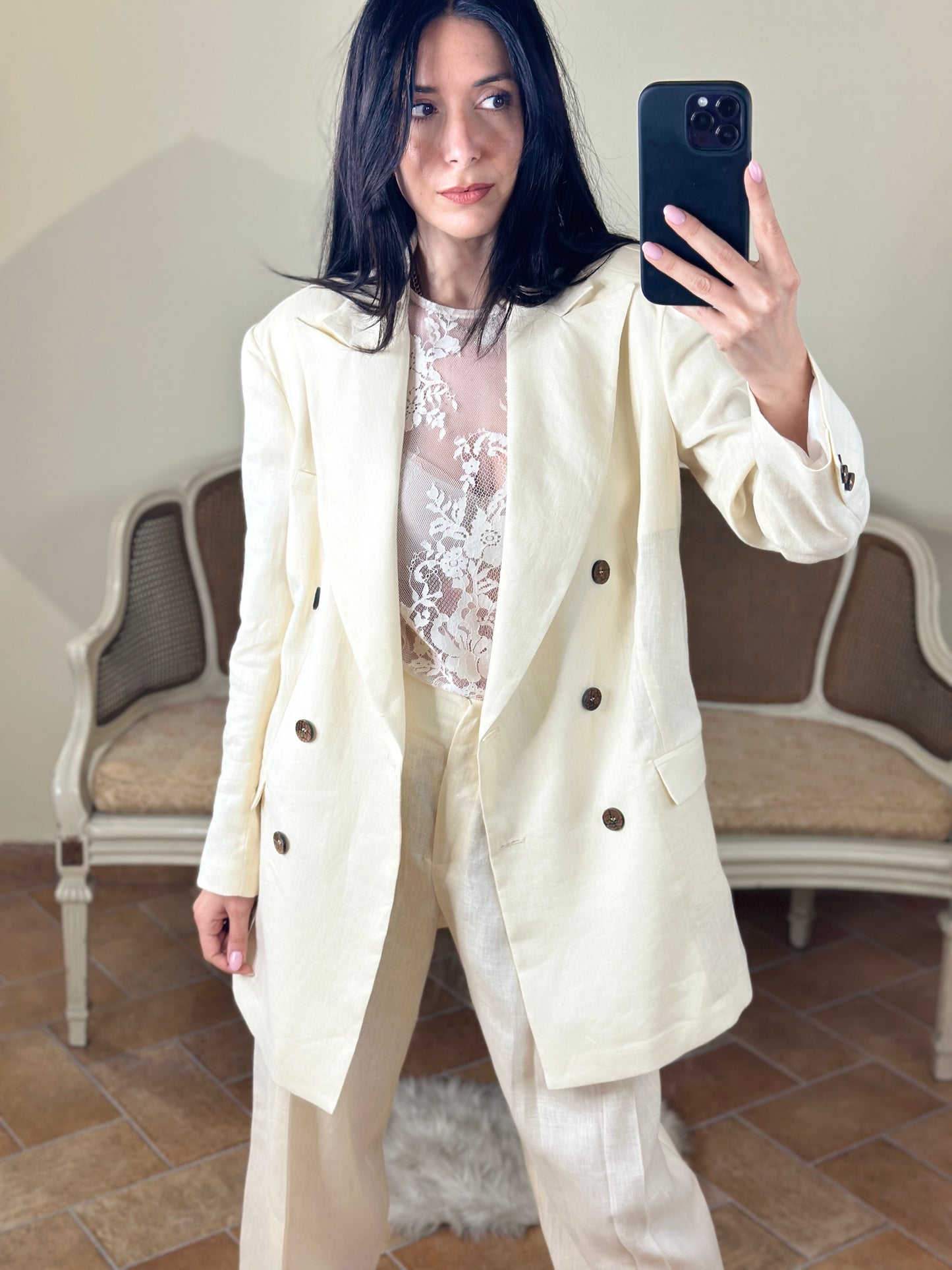 BohemianVì Giacca in lino