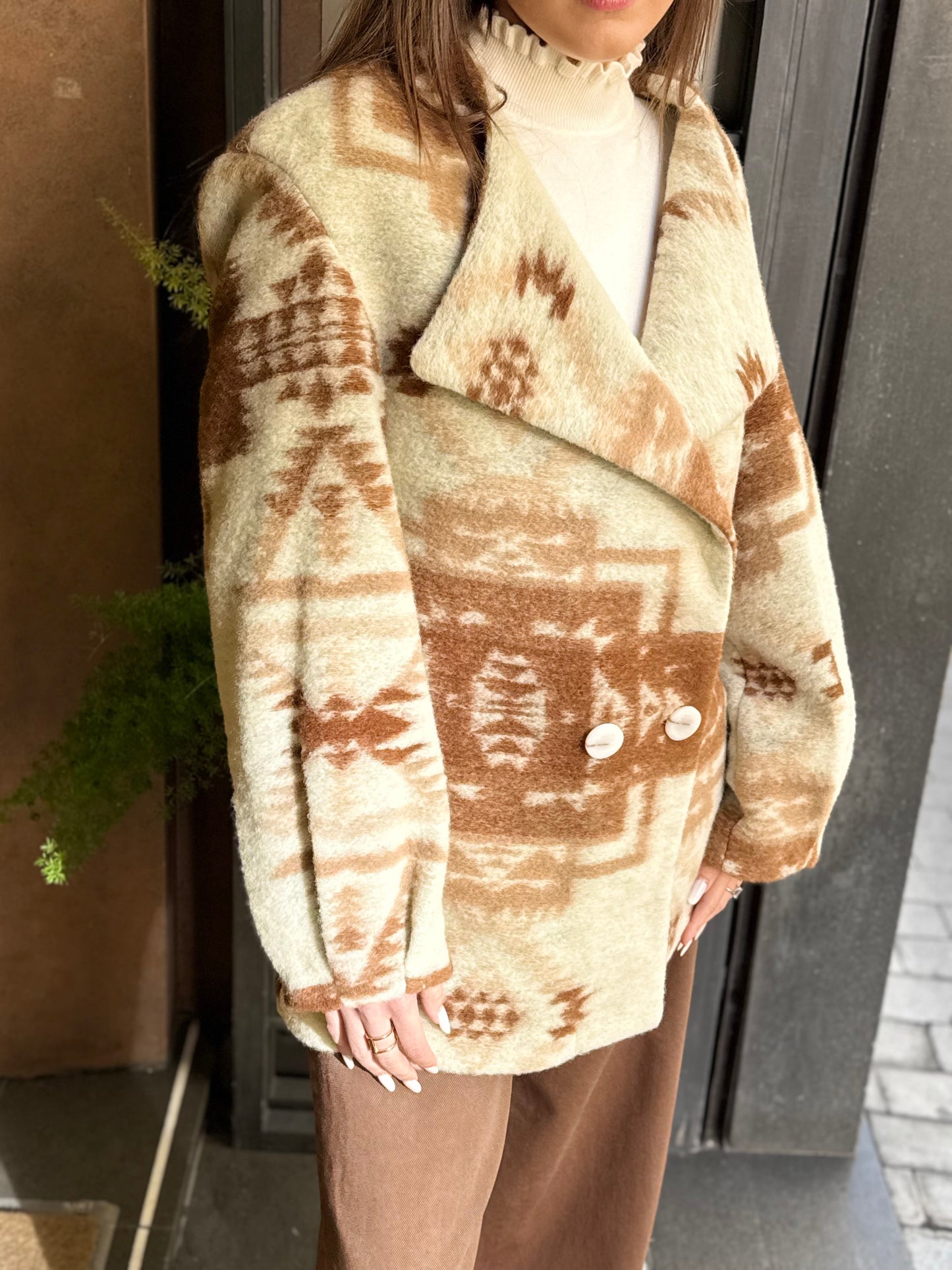 BohemianVì BOWOOL COAT/MILK