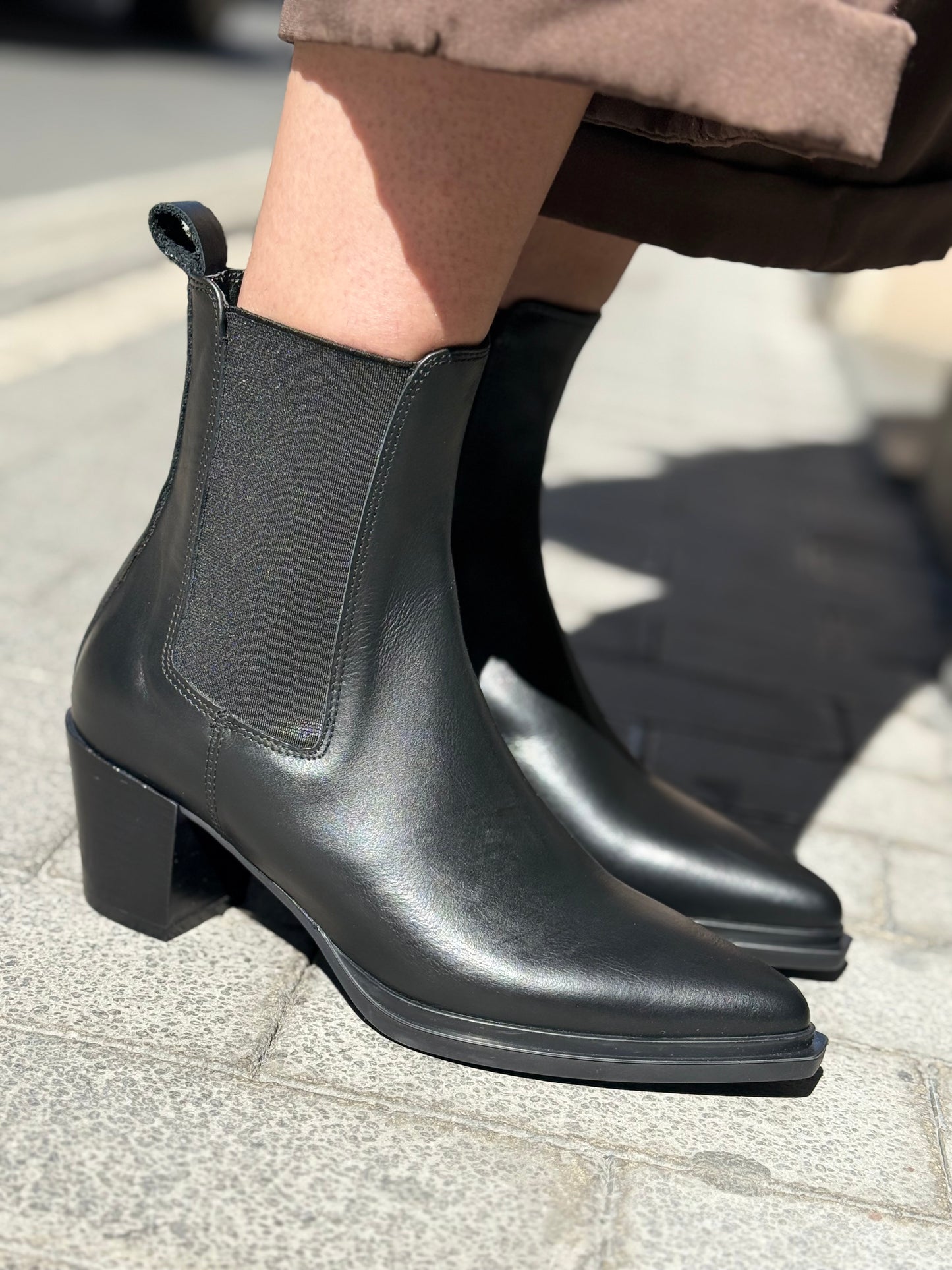 Bianca Dì tronchetto texano NERO