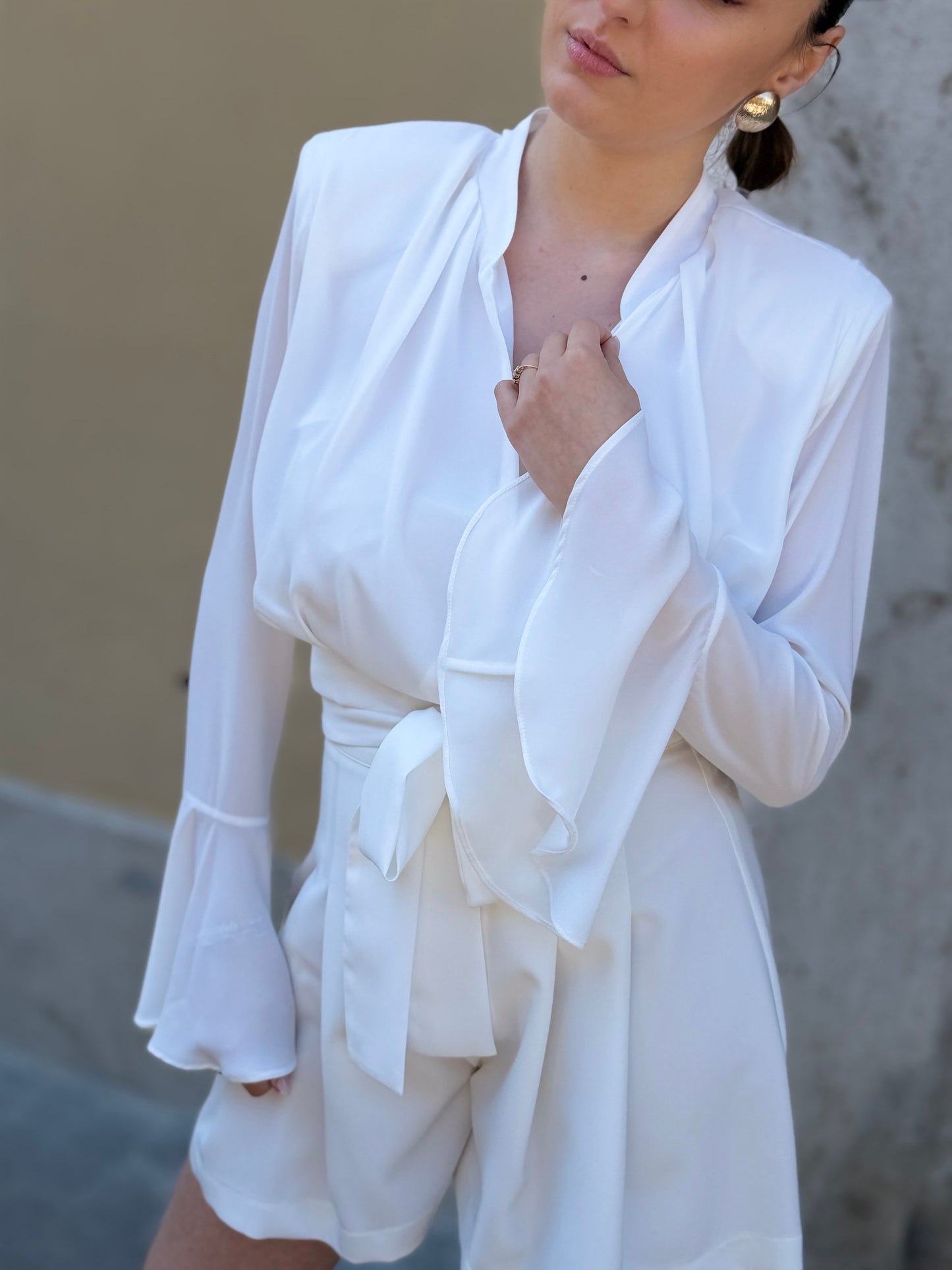 Silence Limited Gala Blouse OFF WHITE