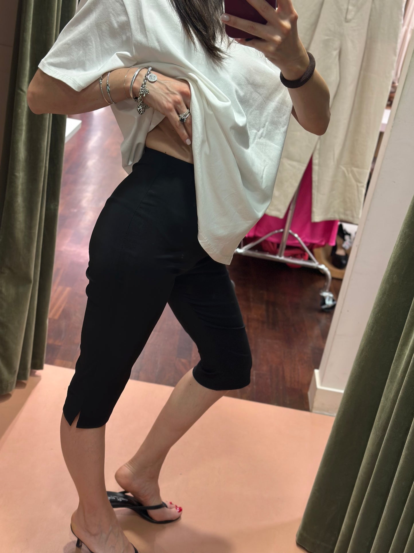 Pantaloni Capri NERO