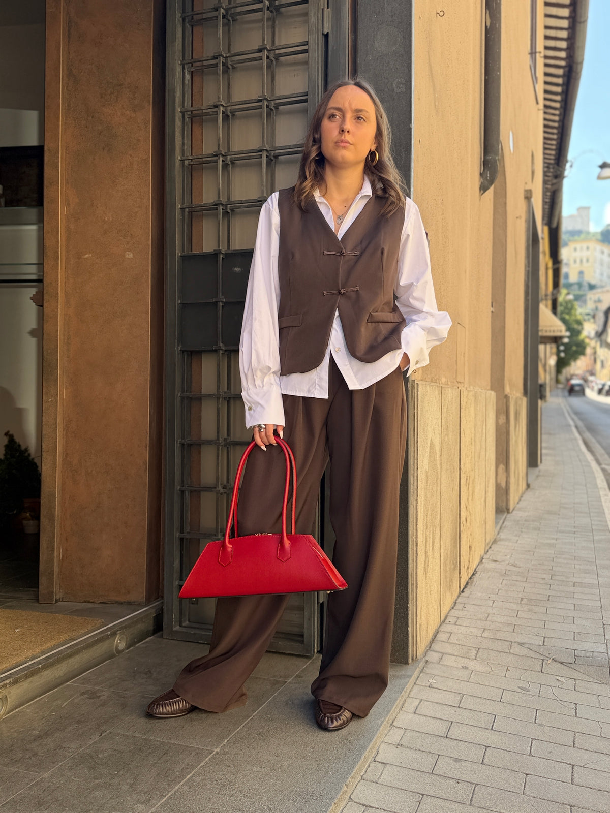 Camicia avvitata BIANCA