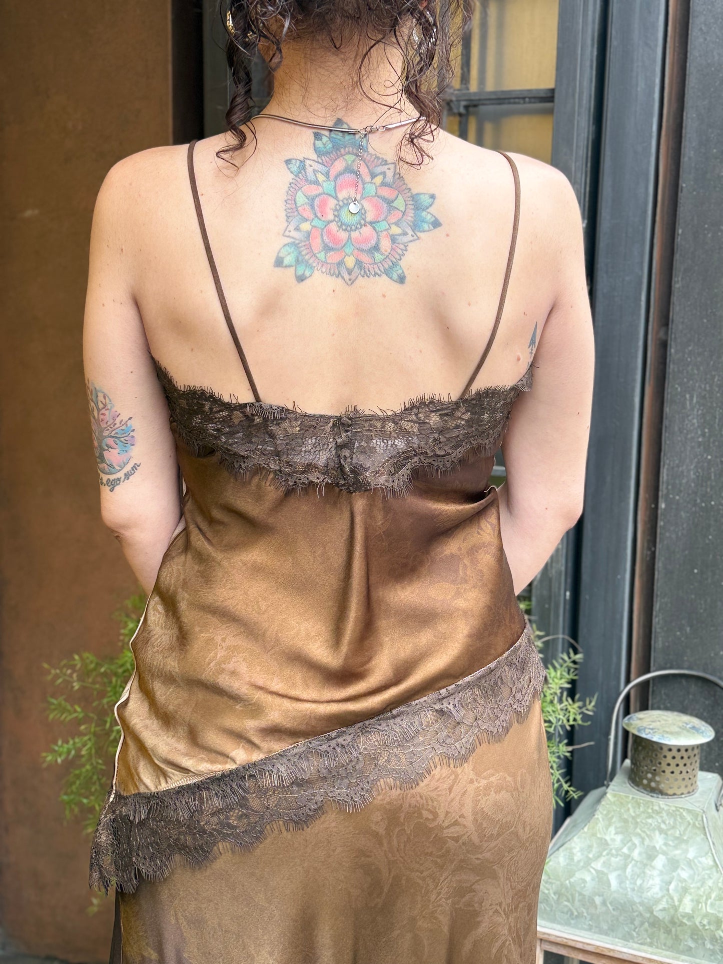 Top lingerie con stampa floreale e pizzo MORO