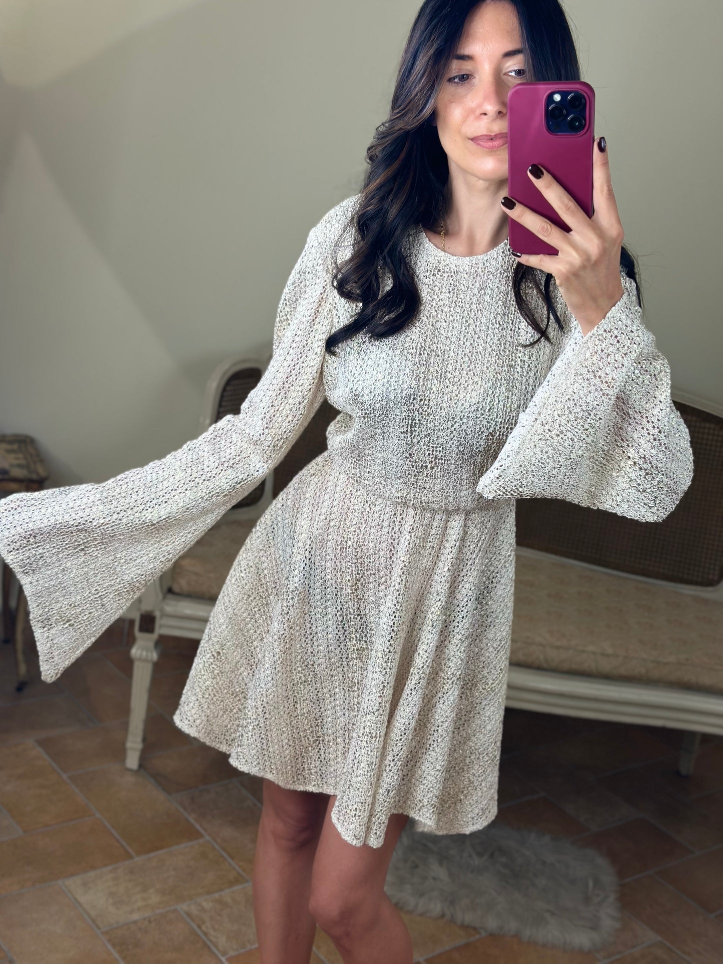 BohemianVí LASTI MINI DRESS Gold