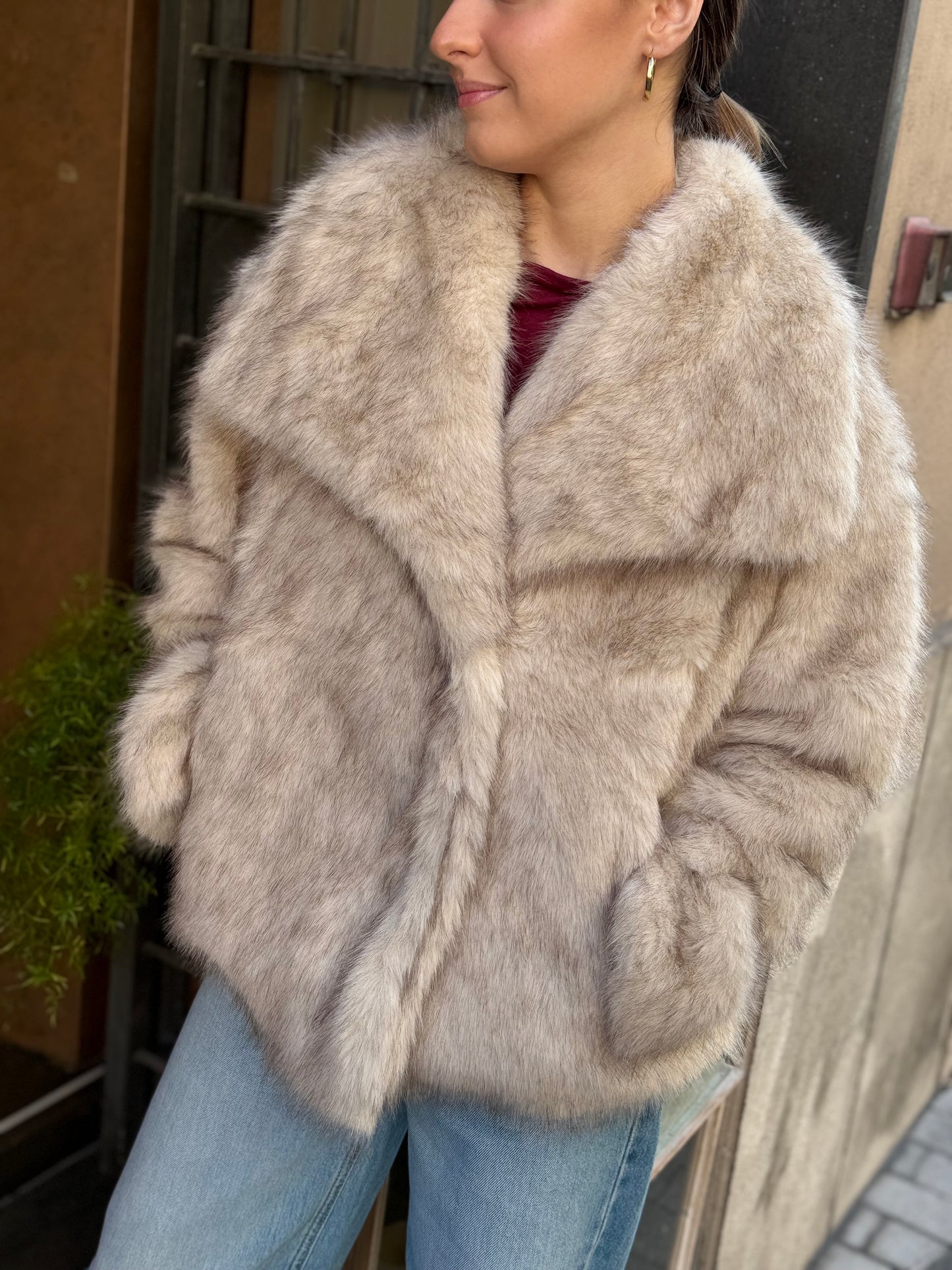 Ecopelliccia VERONICA Burro