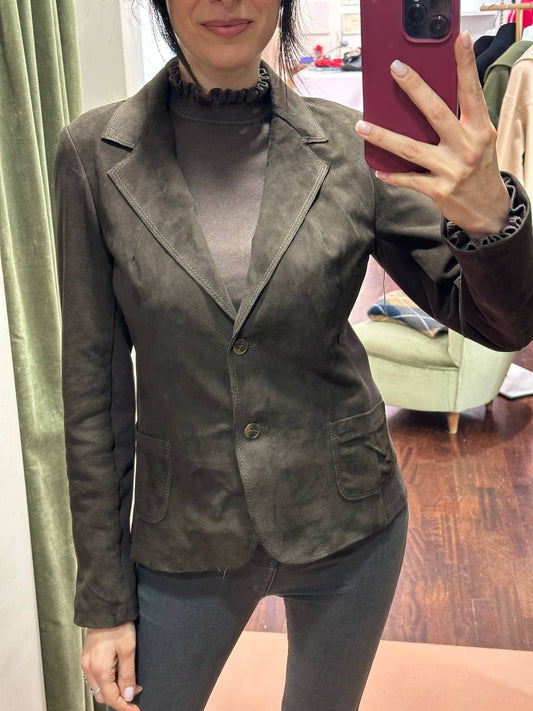 Giacca in camoscio MORO