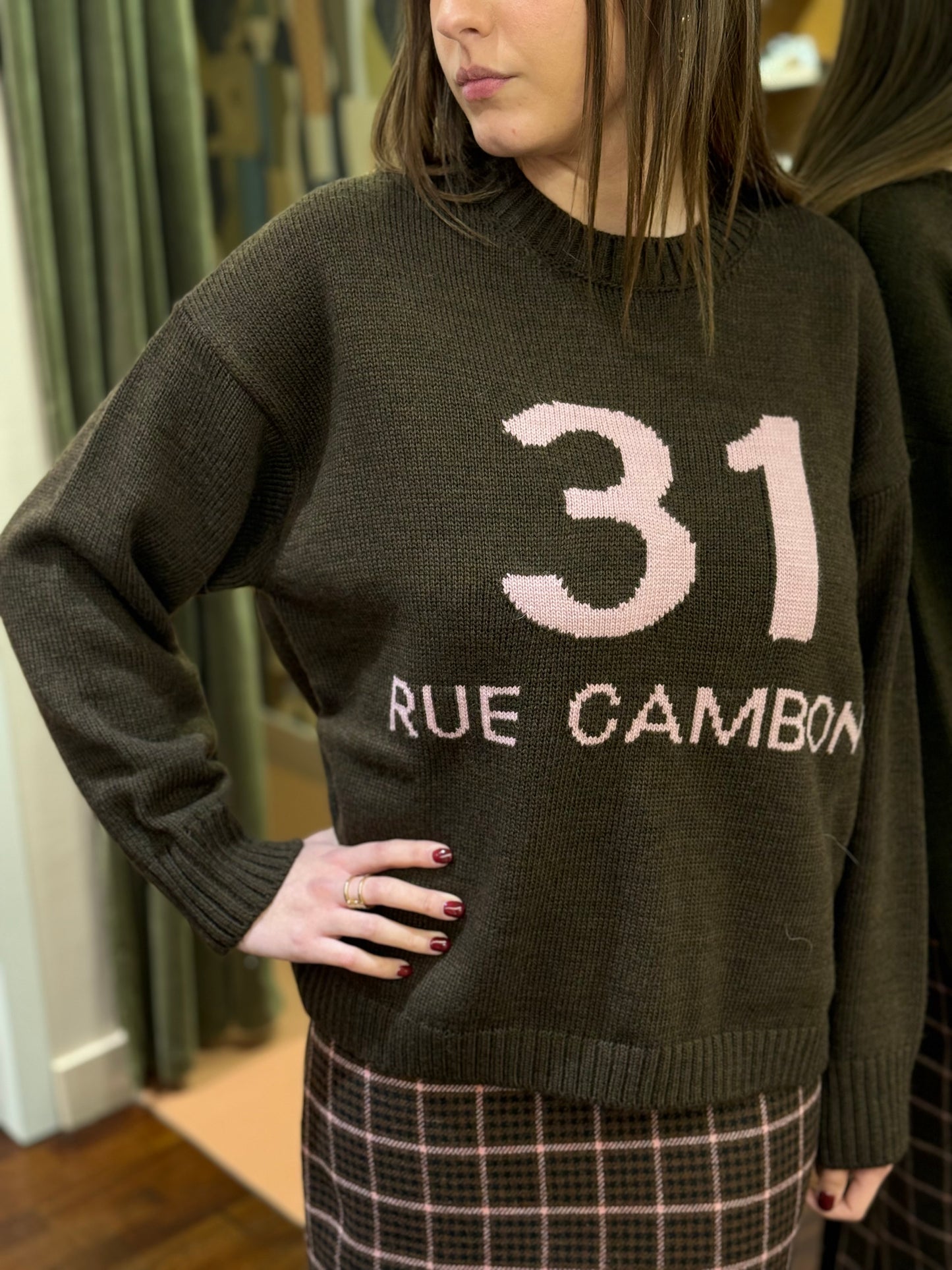 Tensione in Maglia "RUE CAMBON" MORO/ROSA