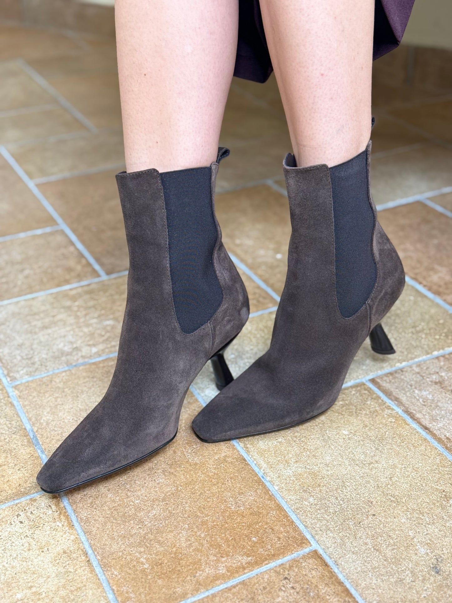 Elisa lanci stivaletto HELENE scamosciato MORO