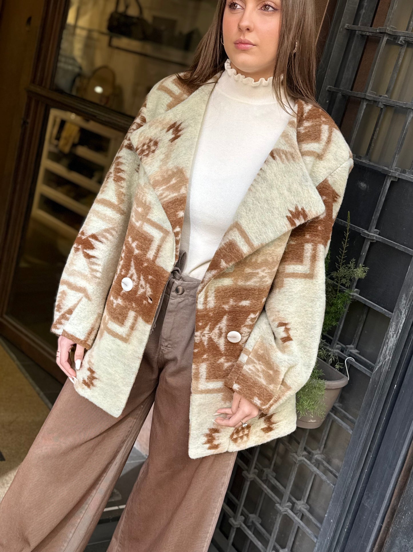 BohemianVì BOWOOL COAT/MILK