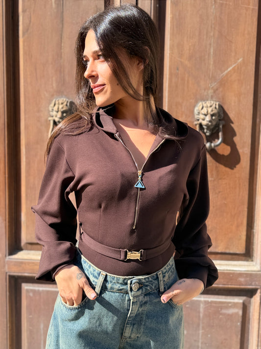 Silence Limited HOODIE BODY BROWN