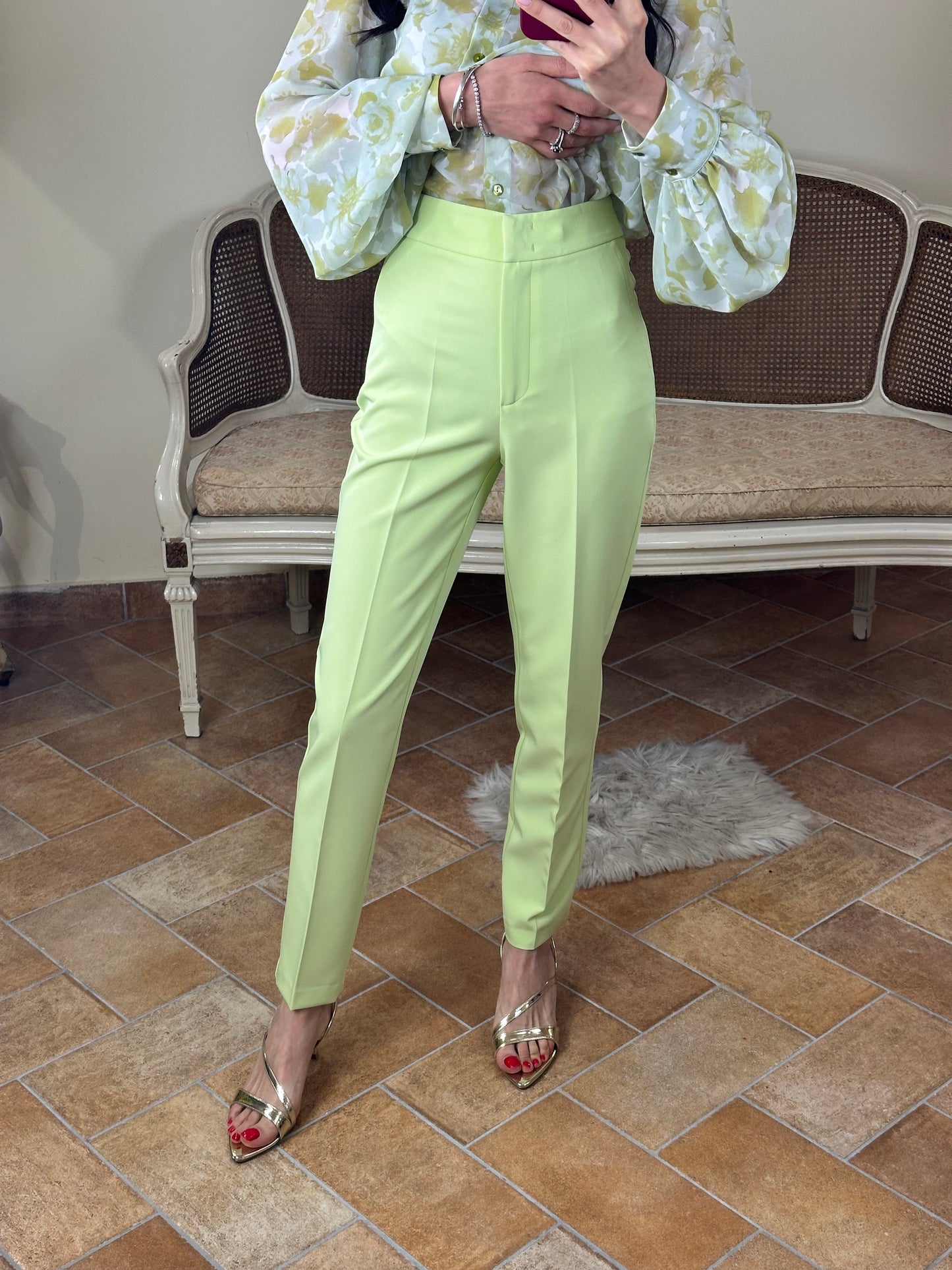 Silence Limited SHAWL PANTS light green