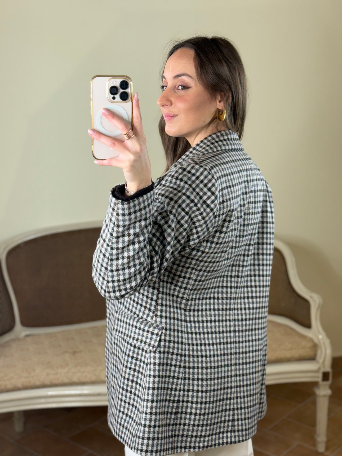 Tensione in Giacca quadro con spille