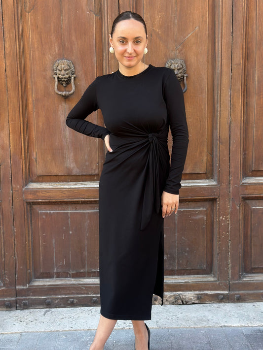 Haveone Abito in jersey NERO