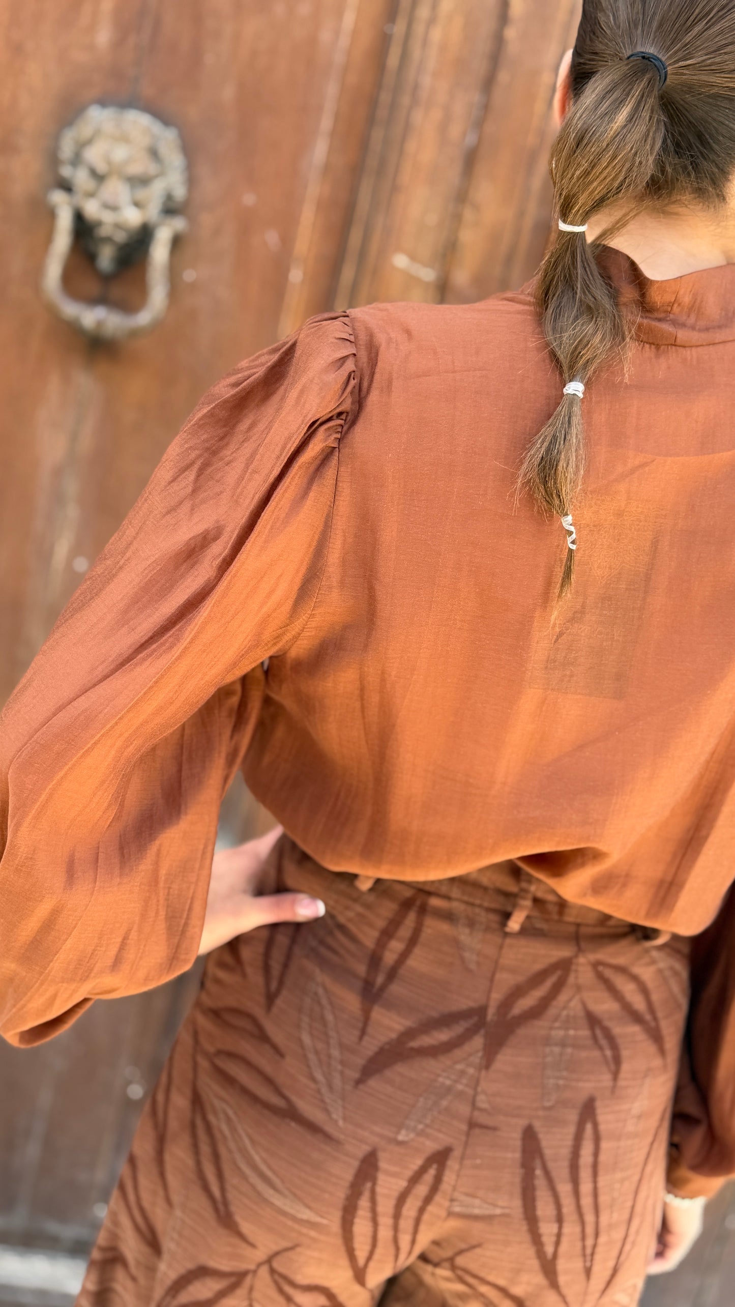 BohemianVì SHELL Shirt Brown