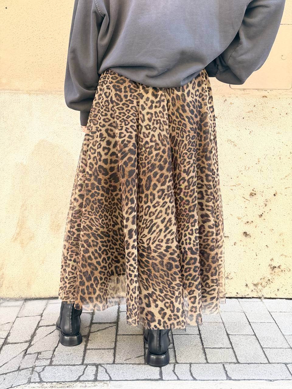 Tensione in Gonna Tulle leopardata