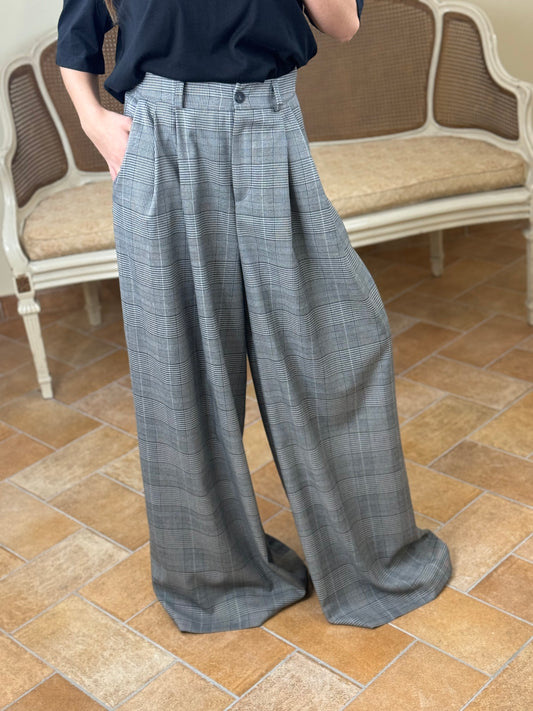 Tensione In Pantalone palazzo principe di Galles GRIGIO