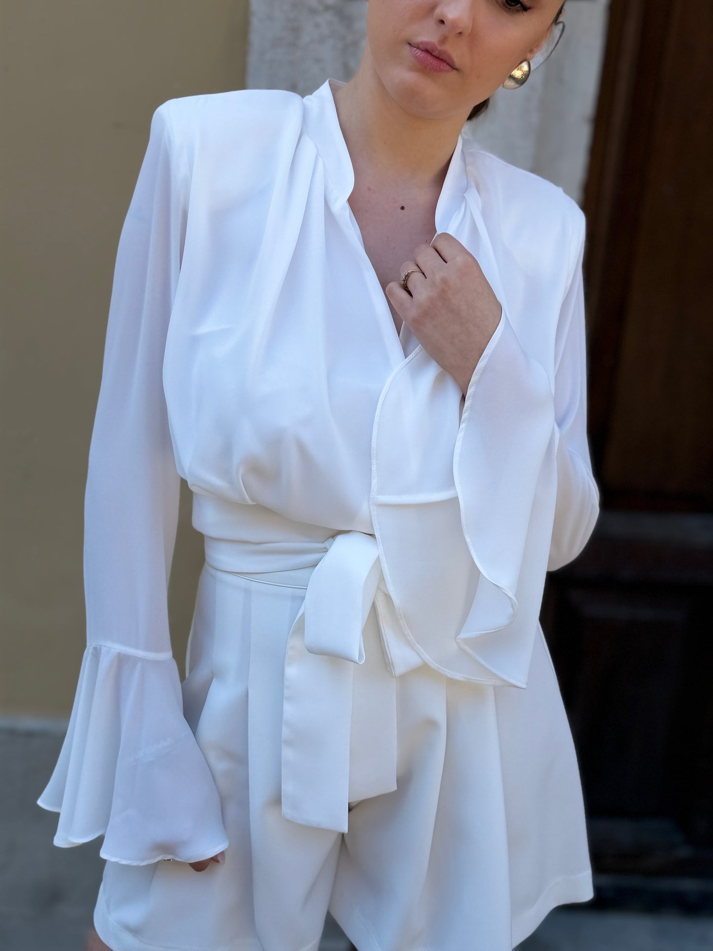 Silence Limited Gala Blouse OFF WHITE