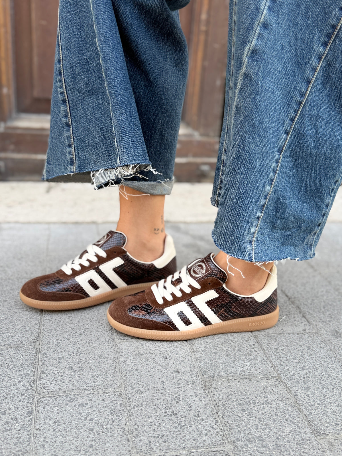 Back70 SNAKE sneakers BROWN