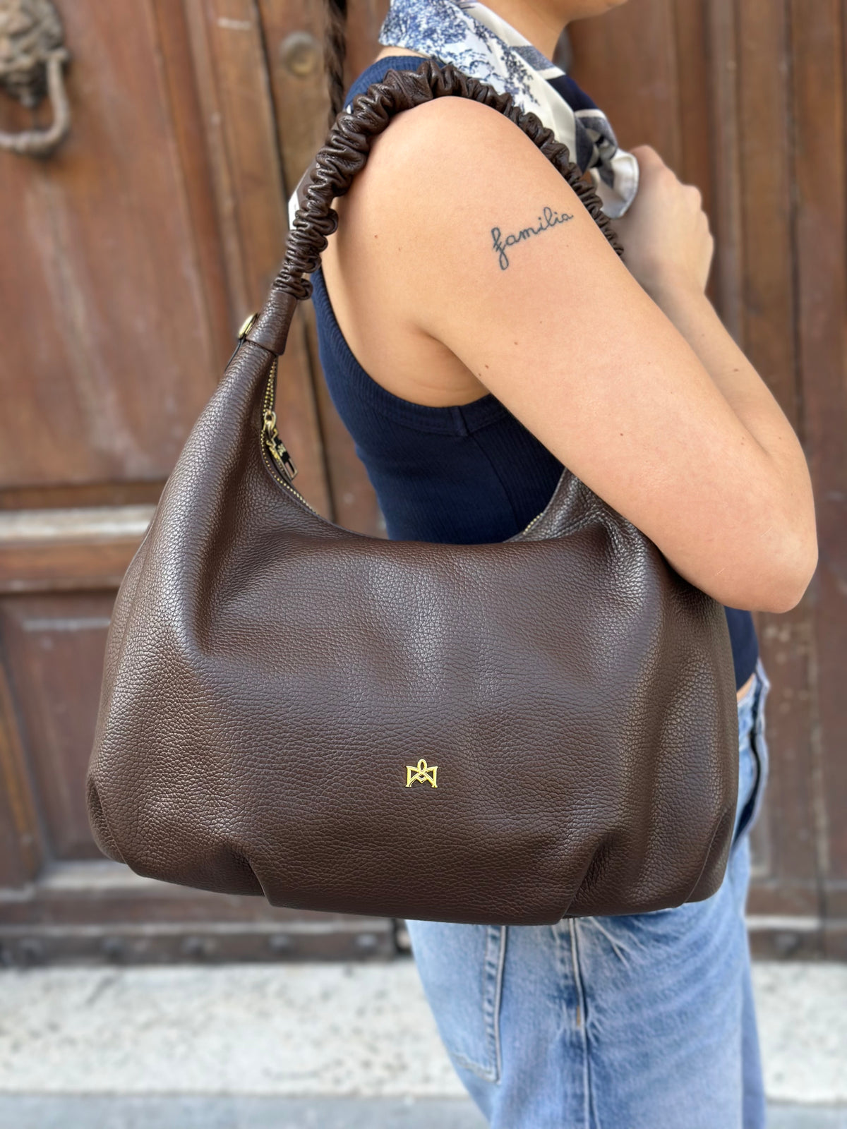 Cuoieria Fiorentina CHOP MAXI HOBO CHOCO