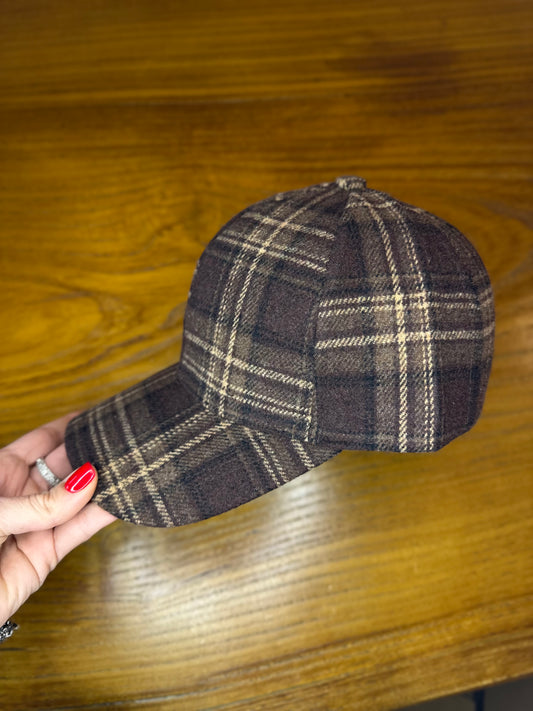 Cappellino baseball tartan