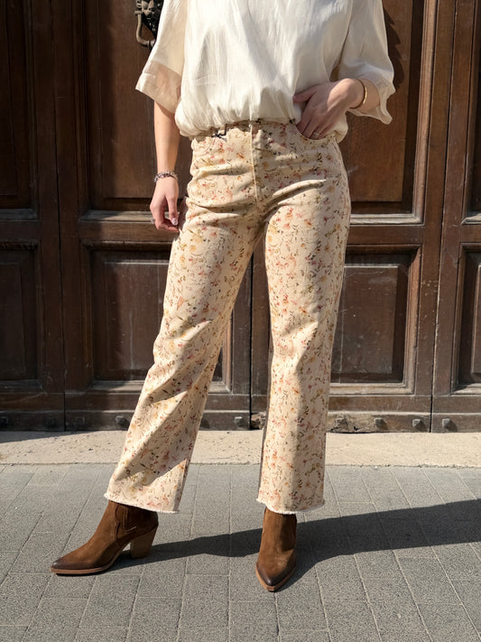 Tensione in Jeans Floreale