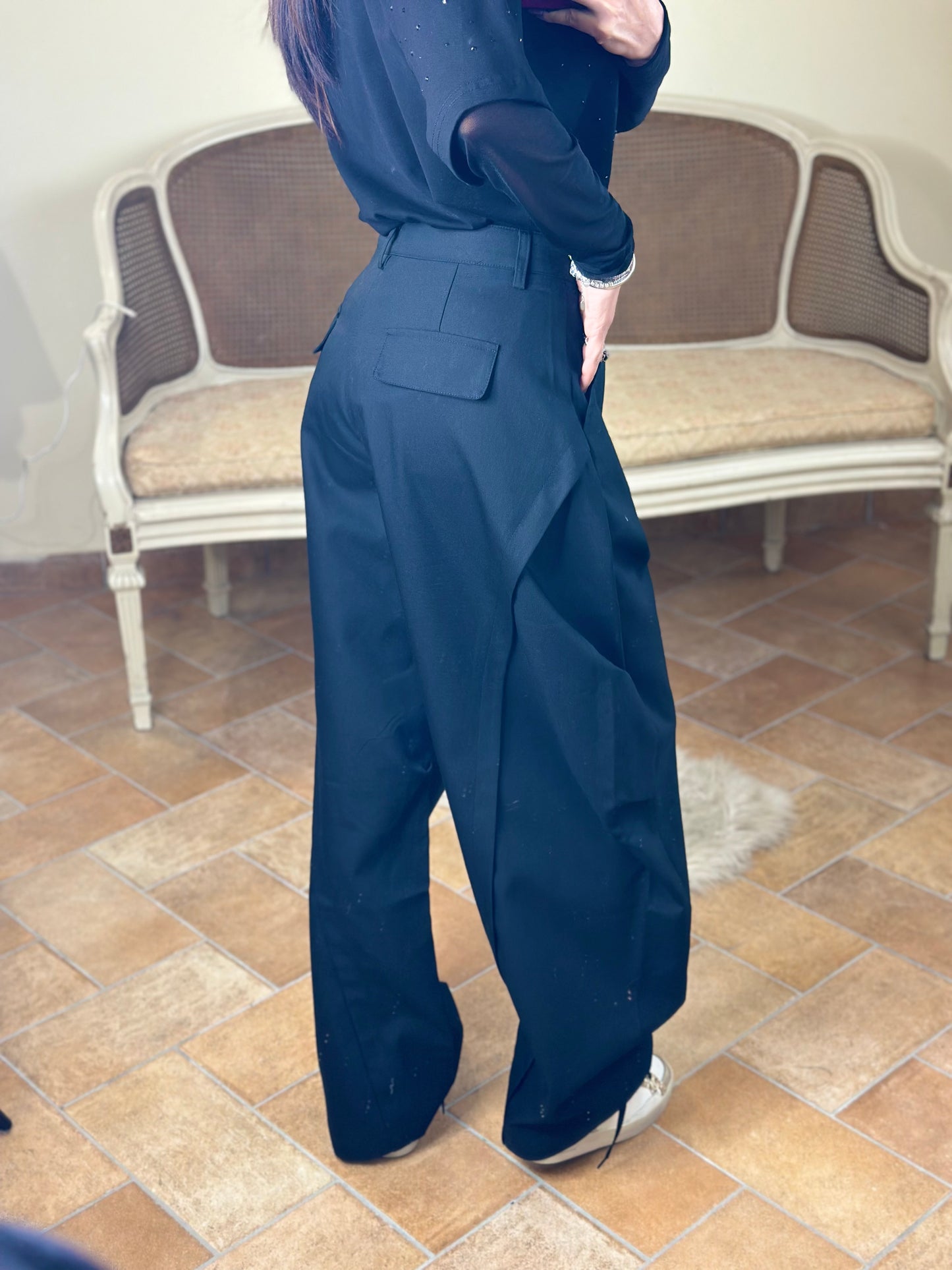 Pantalone Baloon NERO “Francesca”