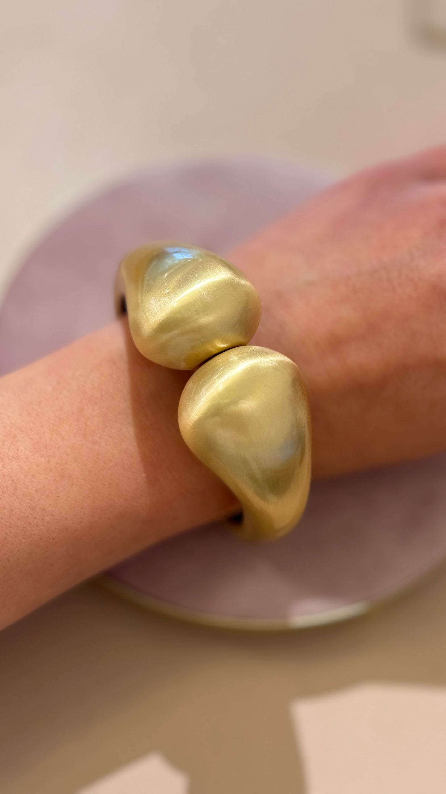 bracciale abbraccio opaco Oro