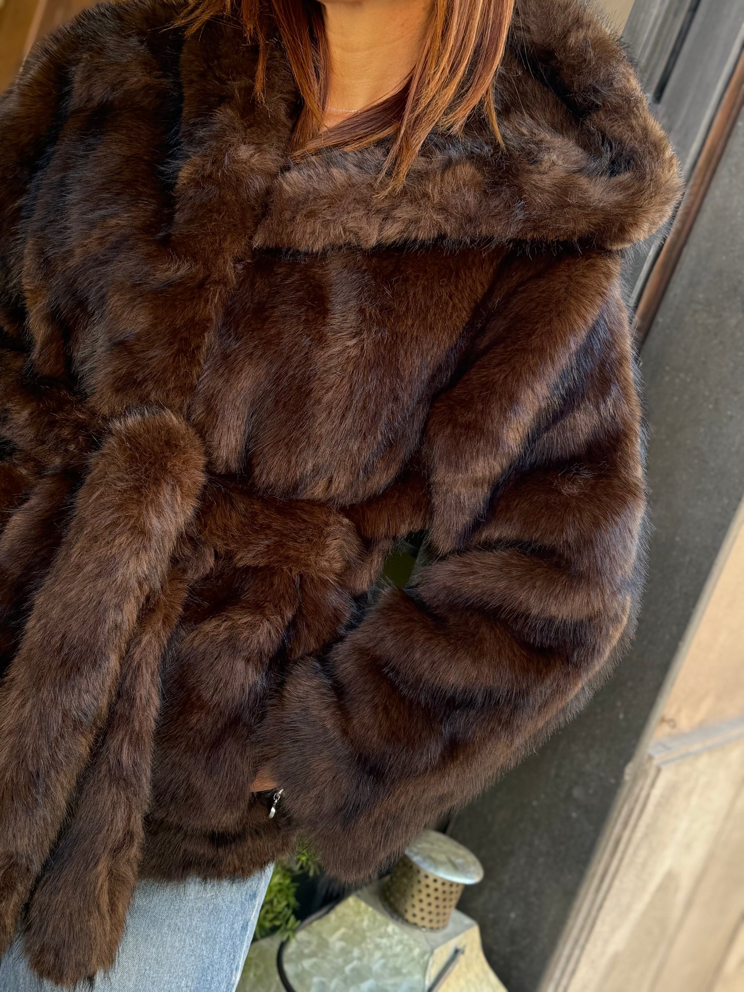 Ecopelliccia ELODIE Moro