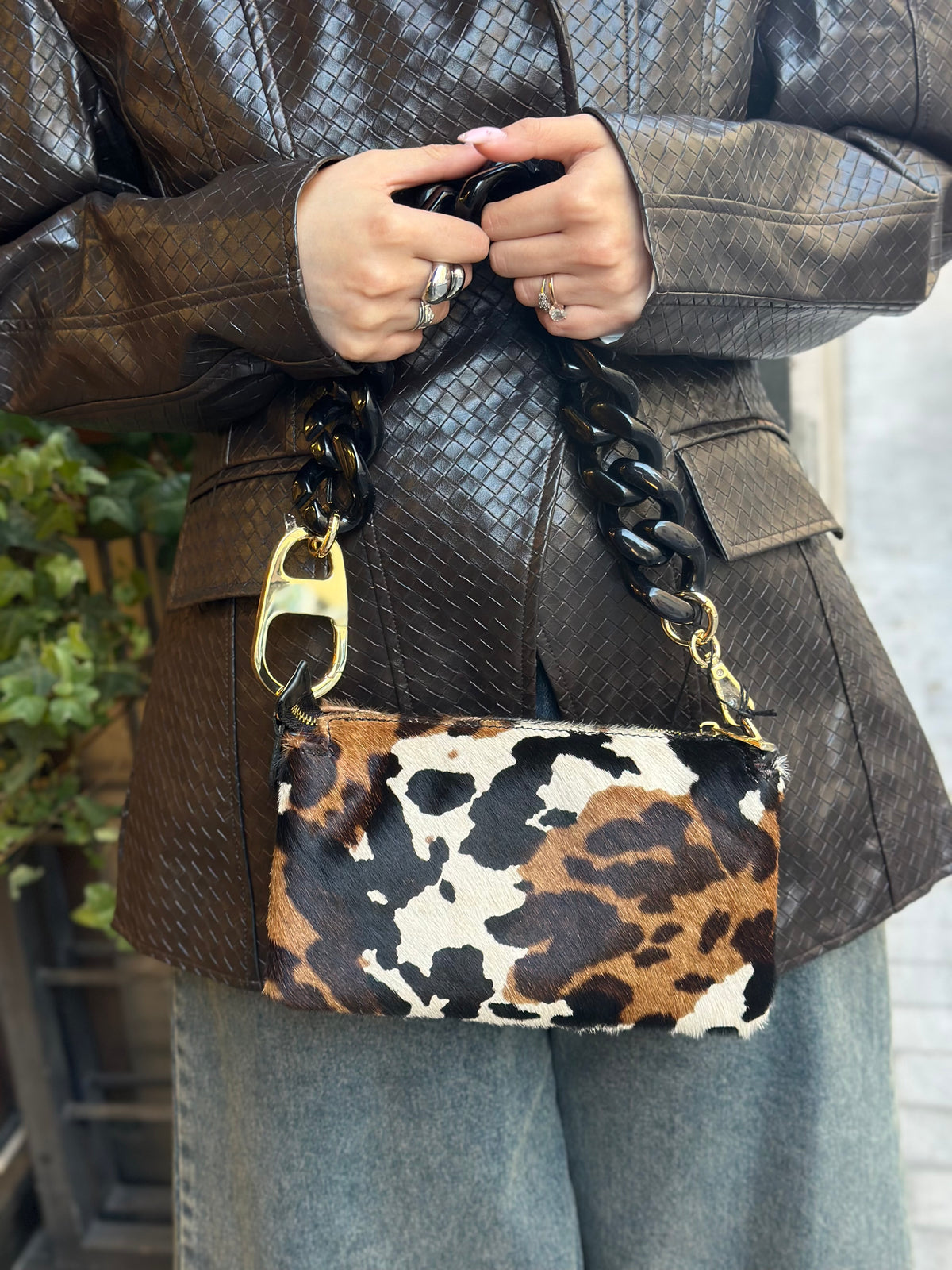 My best bag reflex cavallino double COGNAC/BLACK