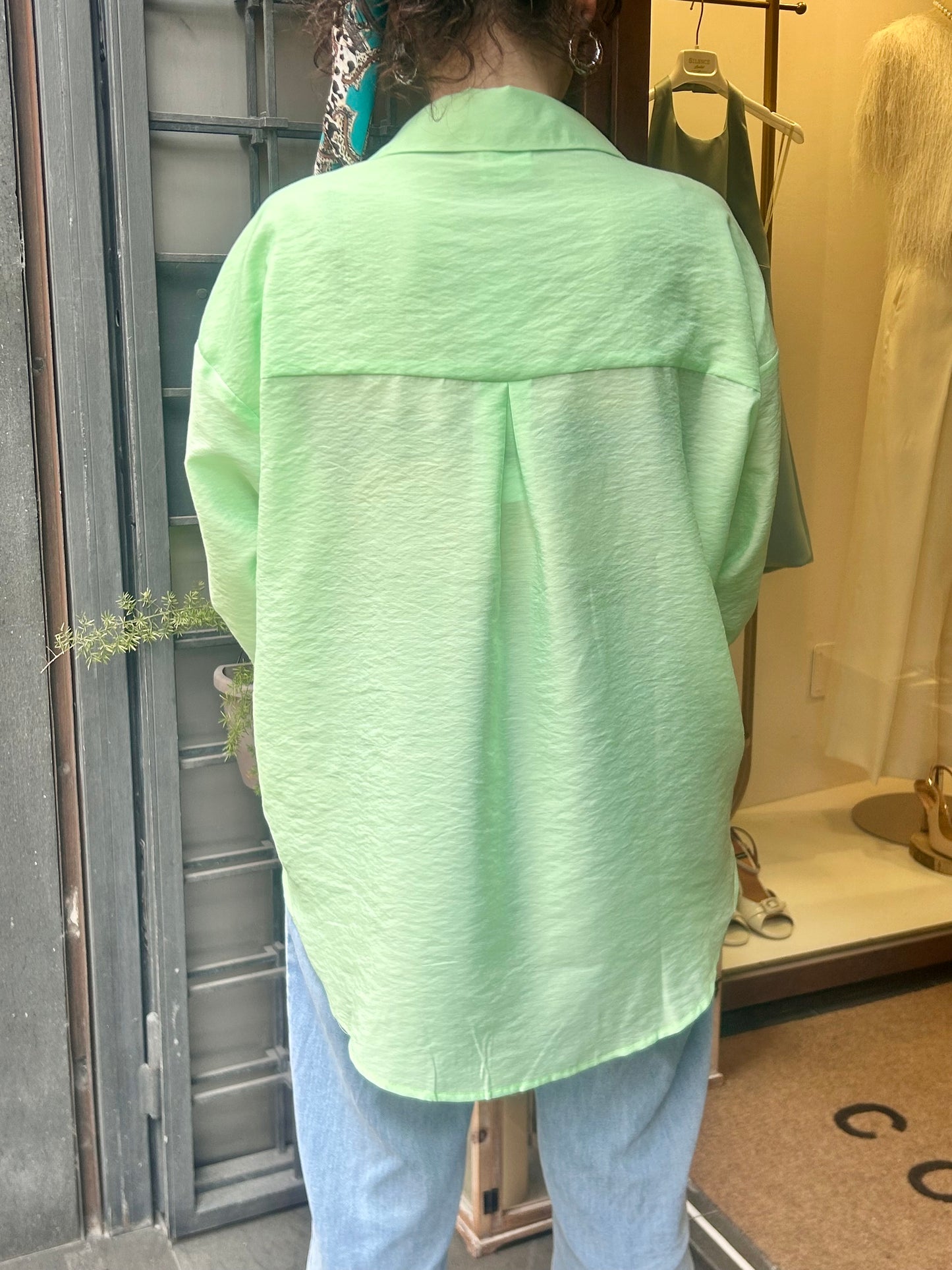 Anonyme Camicia TENCEL SHIRT mint