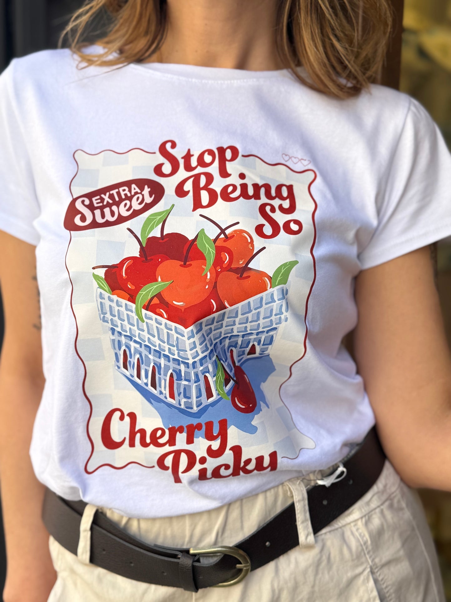 T-shirt stampa "Cherry Picky"