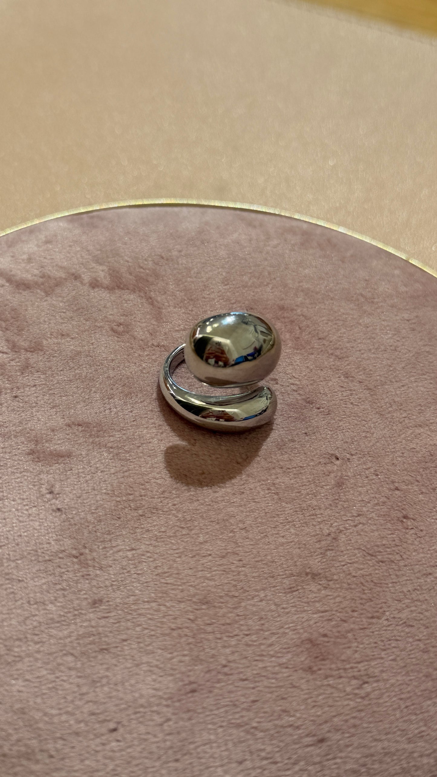 Anello abbraccio Argento