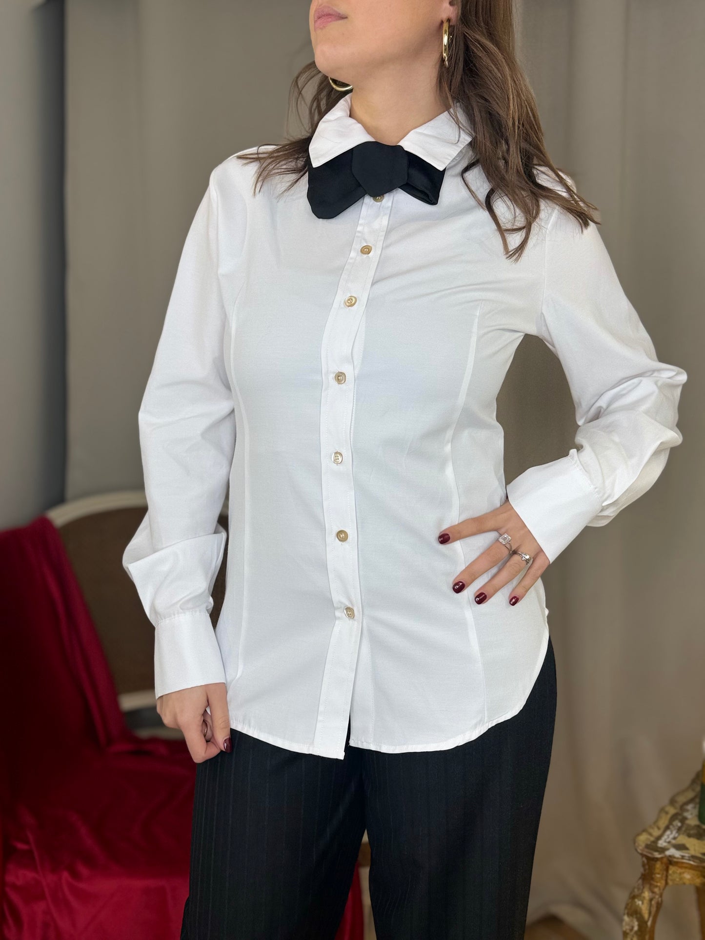 Tensione in Camicia con papillon