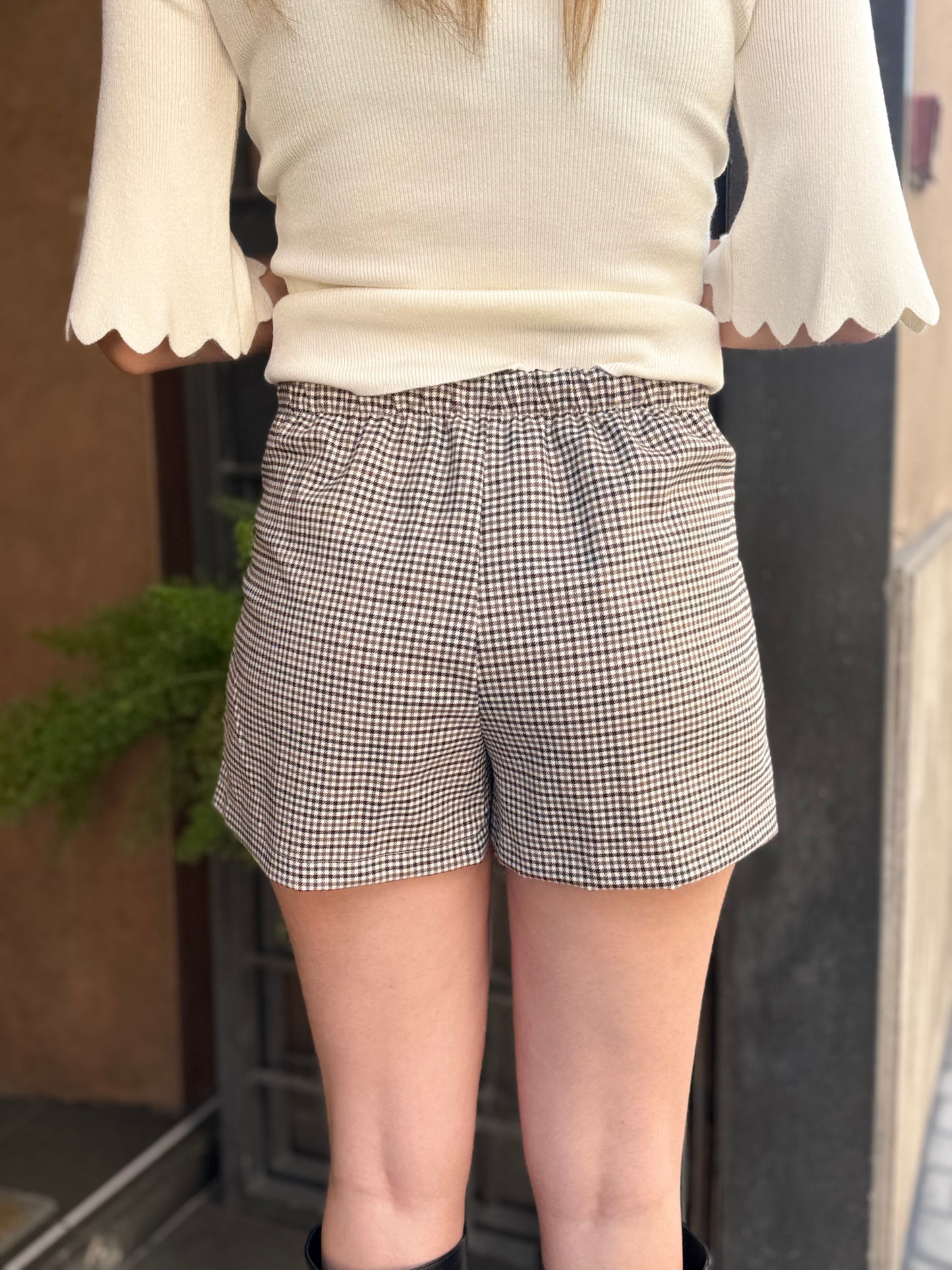 Minigonna/shorts in Vichy