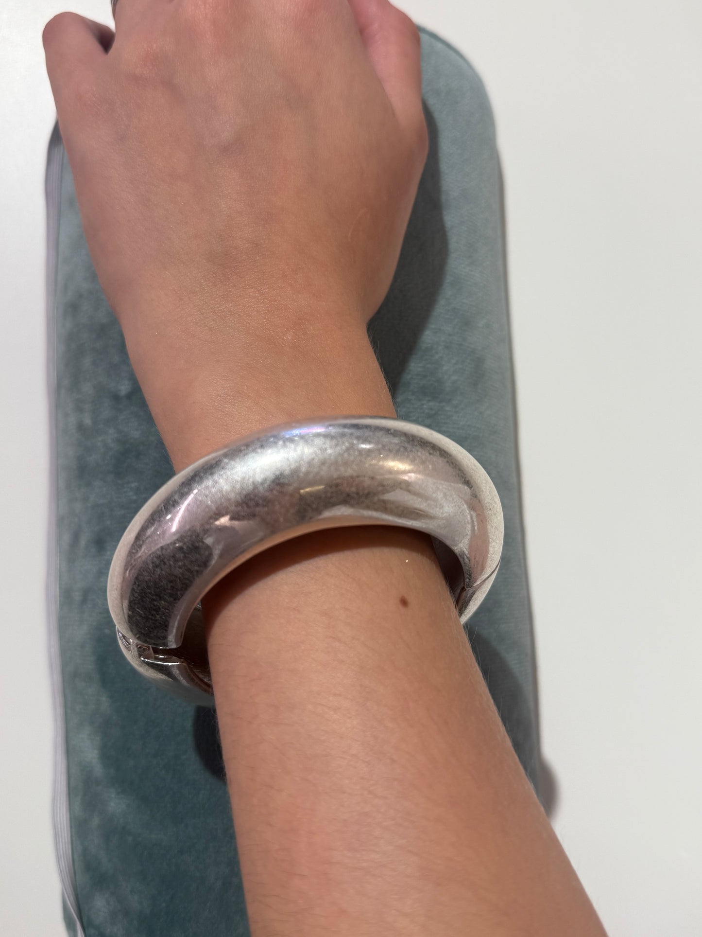 Bracciale rigido opaco ARGENTO