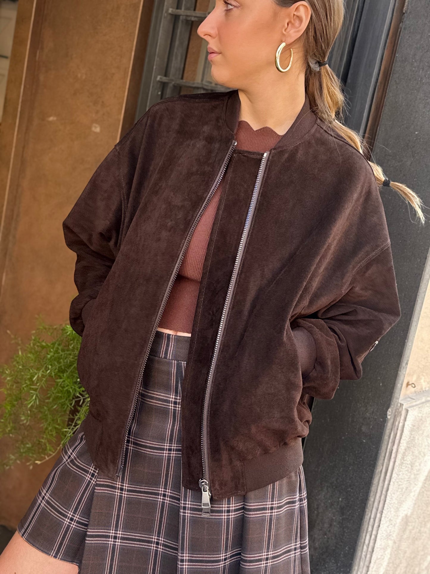 Bomber in VERA PELLE MORO