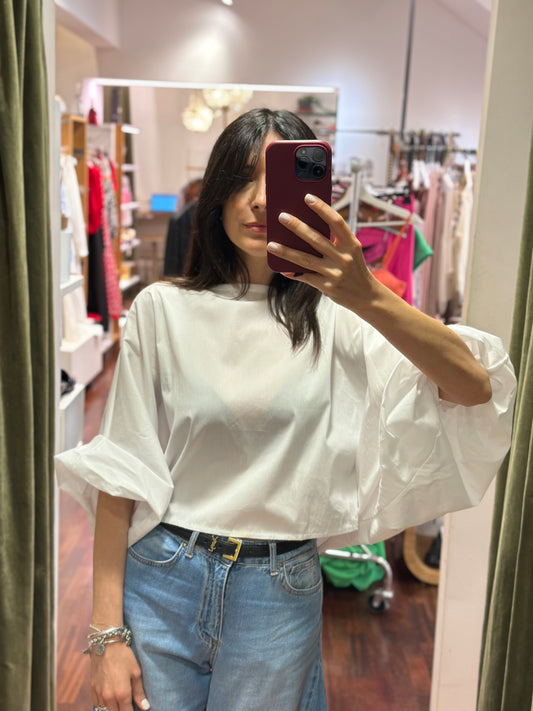Blusa INES manica a palloncino (disponibile in altre varianti colori)